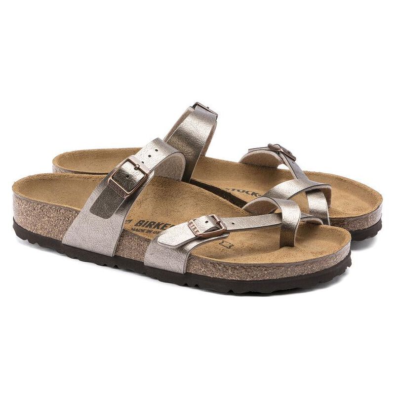 Birkenstock Mayari Birko-Flor Graceful Taupe Regular Width Sandal image number 1